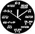 Decodyne Math Clock - Unique Wall Clock - Each Hour Marked By a Simple Math Equation