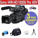 Sony HVR-HD1000U Professional Digital HDV Camcorder + Multi-Coated Glass UV Filter + Multi-Coated Glass Polarizer Filter + Deluxe Padded Camcorder Bag + + 6 Piece Accessory Kit + 3 Year Warranty Repair Contract