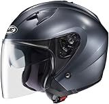 HJC Helmets IS-33 Helmet (Anthracite, Large)