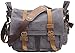 MONA Canvas Vintage Durable Men Travel Laptop School College Backpack Dark Grey