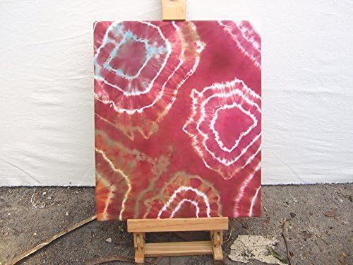 Maroon and White Tie-dyed Wall Decor