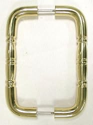 Top Knobs- Appliance 12-3/4" Back to Back Passage Door Pull in Polished Brass