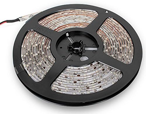 PWOW® Waterproof White LED 3528 SMD 300LED 5M(16.4 Feet) Flexible Light Strip 12V