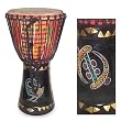 Wood djembe drum, 'Colors of Africa'