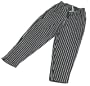 Chef Revival E-Z Fit Chef Pants Cotton, White/Black Pinstripe - Medium - Medium