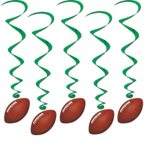 Football Whirls 38in (5/pkg) Pkg/1