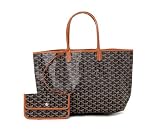 【GOYARD】ゴヤール トートバッグ サンルイPM AMALOUIS PM 03 ブラック/ブラウン（ナチュラル）[並行輸入品]