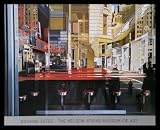Richard Estes (Central Savings) Gold Wood-Mounted Art Poster Print - 33 X 27
