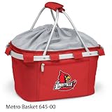 Louisville Cardinals Portable Recreational Metro Seat Recliner - Black w/Digital Print