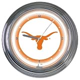 Texas Longhorns Neon Wall Clock