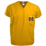 Michigan Wolverines Maize Scrub Top