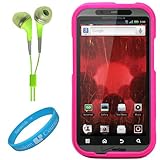 Hot Pink 2 Piece Protective Crystal Hard Snap-On Protector Case for Motorol ....