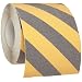 Brady 60' Length, 6" Width, B-916 Grit-Coated Polyester Tape, Striped Special Black And Yellow Color Anti-Skid Tape