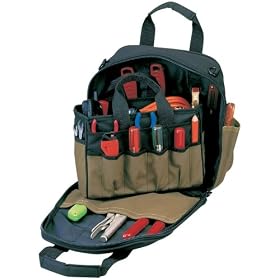 Custom Leathercraft 1127 49 Pocket-14-Inch Tote-In-A-Bag by Custom Leather Craft