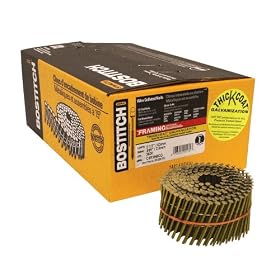 Bostitch C8R99BCG Thickcoat Round Head 2-1 2-Inch by .099-Inch by 15 Degree Ring Shank... by Bostitch