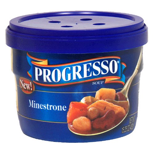 Progresso Soup, Minestrone, 15.25-Ounce Microwavable Bowls (Pack of 6) by Progresso