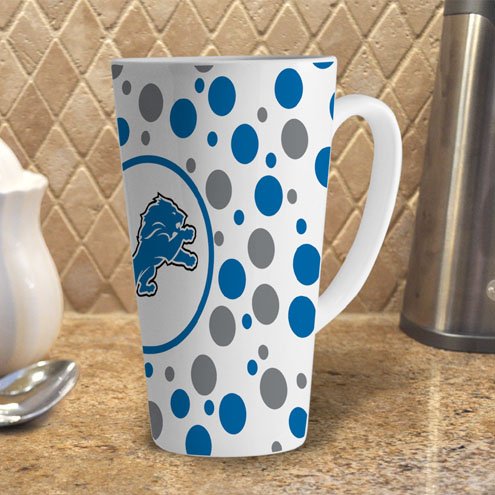 NFL Detroit Lions 16-Ounce White Latte Mug