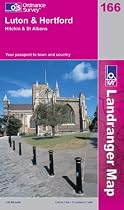 Luton and Hertford, Hitchin and St.Albans (Landranger Maps)