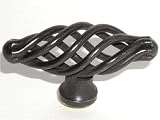 Top Knobs, Normandy - M620, Small Oval Twist Knob in Patine Black