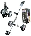 LONGRIDGE GOLF CARTS / TROLLEYS MICRO CART TROLLEY, SILVER / BLACK