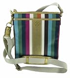 Coach Julia Legacy Stripe Swingpack Crossbody Messenger Bag Purse Tote Multi