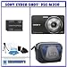 Sony DSC-W350/B 14.1MP Digital Camera with 4x Wide Angle Zoom with Optical Steady Shot Image Stabilization (Black) + Bonus Pack # 2