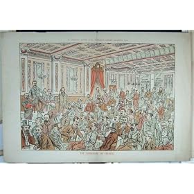 1888 POLITICAL CARTOON COMMISSION FINANCE CHRISTMAS