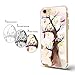 iPhone 7 Case Clear with Design, Swees Designer Pattern Case Cover, Colorful Cute Girly Case for Girls Women for Apple iPhone 7 4.7 inches Rose Gold, Love Tree