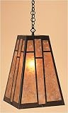 Arroyo Craftsman AH-12-BK Satin Black Asheville Craftsman / Mission Single Light Pendant from the Asheville Collection