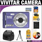 Search : Vivitar ViviCam 8225 8.1 MegaPixels HD Camera (Purple) + Deluxe DB ROTH Accessory Kit