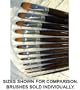 Escoda Acrylic & Watercolor Brush- Bright #14 (Single Brush)