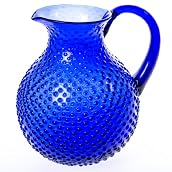 Blue Glass Pitcher