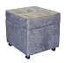 Skyline Furniture 39-25(Lazuli) Storage File Cube with Casters in Lazuli