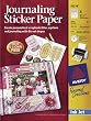INK JET JOURNALING STICKER PAPER W/CD-MATTE WHITE 8-1/2X11 4/PKG
