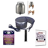 KKamp Continuous Brew Kombucha BREWER ONLY - Stainless Steel w/ Wood Stand + Essential Heat Strip