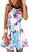 Fancyinn® Women Sexy Halter Neck Floral Print Backless Beach Skater Mini Dress