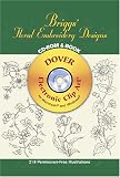 Briggs' Floral Embroidery Designs: Electronic Clip Art (Dover Electronic Clip Art)