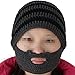 eYourlife2012 Women's Beard Mustache Knitted Striped PHat Hip Hop Beanie Cap