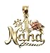 14k Yellow and Rose Gold #1 Nana Charm