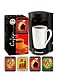 Cafejo Variety Pack with Cuisinart 1-cup Coffee Pod Brewer
