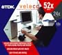 TDK Media veloCD 52x24x48 Internal EIDE CD-RW Drive