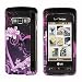 Pink Flower Ring Heart Design Black Snap on Hard Cover Protector Faceplate Skin Case for Verizon LG Env Touch VX11000 VX-11000 + Belt Clip