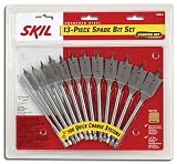 Skil 95813 13 Piece 1/4-Inch to 1-Inch Spade Drill Bit Assortment