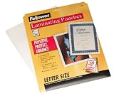 Fellowes 3mm Letter Laminating Pouches, 25 Pack (52005 )