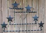 Wrought Iron Toilet Tissue Paper Bar Holder Star Large