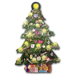 Christbaum- Advents- Kalender mit Musik. Pop-up
