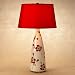 Red Poppy Porcelain Lamp Image