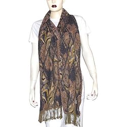Scarves Stoles Wool for Womens India 13 x 72 inches (jstl239)