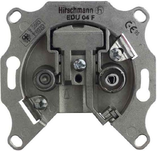 Hirschmann EDU 04 F 2-fach Antennen-Einzeldose SAT / BK (5,5 dB)