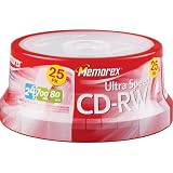 Memorex 25-Pack Spindle of CDRW80 Discs